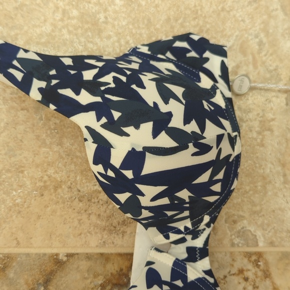 NWT Parah 34C Bra with Rhinestone Detail Geometric Underwire - Picture 2 of 10